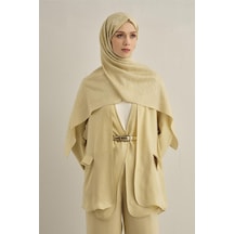 Armine Pamora Zebra Desen Şal 1 62 BEj