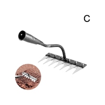 5/6/7/8 Diş Karbon Çelik Bahçe El Tırmık Çiftlik Aracı Ayıklayacaktır Kazıyıcı Tarımsal Tırnak Tırmık Metal Tırmık Bahçe Weedingtool Lavanta Cn