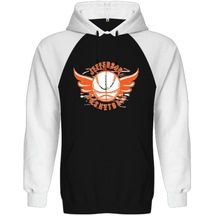 Basketball Logolu Orjinal Reglan Hoodie Unisex Sweatshirt