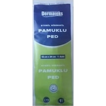 Steril Pamuklu Ped Dermateks 12X 24 Cm 50 Adet