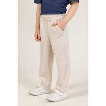 Dmb Boys & Girls Erkek Çocuk Keten Pantolon Bej 4-9 Yaş-2724