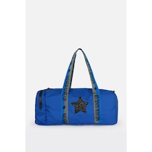 İcone Bag Çocuk Yıldız Logolu Spor Çanta, Çocuk Spor Çanta, Fermuarlı Detaylı Çocuk Spor Çanta Mavi