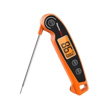 Thermopro Tp605w Ipx6 Su Geçirmez, Katlanabilir Problu Ve Arkadan Aydınlatmalı Ekranlı Anında Okunan Dijital Et Ve