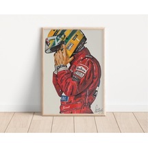 F1 Ayrton Senna Posteri -çerçevesiz