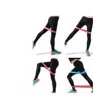Pilates Squat Aerobik Spor Egzersiz Direnç Lastiği 5 Li Paket Çok Renkli