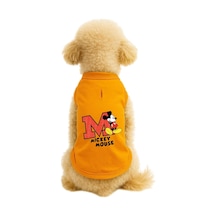 Kedi Ve Köpek Kıyafeti & Elbisesi Turuncu Mickey Mouse Atlet Xl