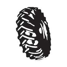 Kamyon Lastiği Folyo Sticker 50cm Uzunluk Siyah