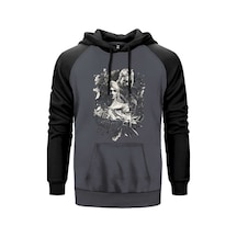 The Witcher Ciri Gri Renk Reglan Kol Sweatshirt Gri