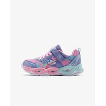 Kız Çocuk Mavi Işıklı Spor Ayakkabı Çok Renkli