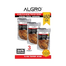 Algro Tavuk Ayak Köpek Çiğneme Maması 3 x 150 G