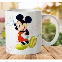 A2448 Mickey Mouse İki Tarafı Baskılı Kupa Bardak.jpg Çok Renkli