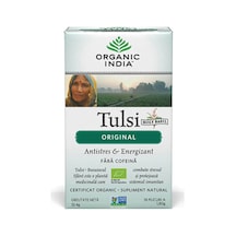 Tulsi Çayı 18 Poşet Kafeinsiz Organik Bitki Çayı Anti Stress & Enerji
