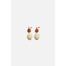 Oval Sallantılı Küpe Gold 30393514