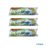 Canhome Mavi Orta Boy 55 x 60 CM 30 Litre Çöp Torbası Poşeti - 20 Adetlik 3 Rulo