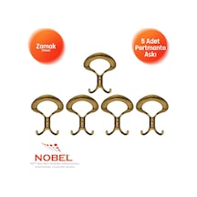 Üçgen Portmanto Askısı, Metal Vestiyer Askısı, Anti K Sari, Duvar Ve Dolap Askılığı 5'li Set Vidalı