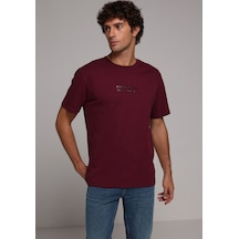 Colin's Colins Comfort Fit Yuvarlak Yaka Düz Erkek Mor Kısa Kol Tişört Cl1079721 Q1.v2 Dpl Dark Plum