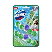 Domestos Wc Blok 5'li Güç Çam Ferahlığı 600 Sifona Kadar Güçlü Temizlik 110 Gr İkili Paket
