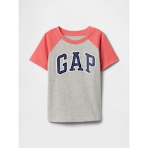 Erkek Bebek Gap Logo T-shirt Gri-5981 Gri