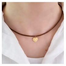 Zennur İsmine Kalp Özel Tasarım 14 Ayar Altın Plakalı Bayana Özel Kolye-d26xg930