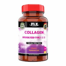 Flx Collagen Kolajen Tip-1-2-3 Hyoluronic Vitamin C 60 Tablet