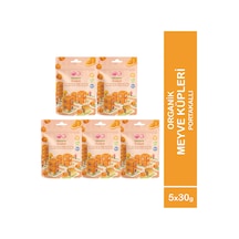 5'li Organik Portakallı Meyve Küpleri 5 X 30 Gr