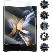 Samsung Galaxy Z Fold 4 Uyumlu Katlanır İç Ekran Koruyucu Esnek Nano Hydrogel Film Tam Koruma
