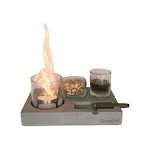 Elza Biyoetanol Masaüstü Şömine - 1 Lt Copart Yakıt Hediye