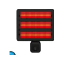 Rcth-6000 6000 W Ip67 Uzaktan Kumandalı Endüstriyel Infrared Isıtıcı Siyah