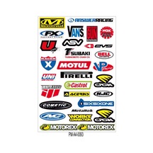 Sponsor Çoklu Ekipman Kask Motorsiklet Sticker Seti 08