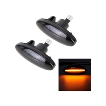 Sones 2 Adet Dc12v / 3 W Araba Led Dinamik Flaşör Yan Işıklar Akan Su Dönüş Sinyal Işığı Nissan, Amber Işık Siyah