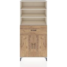 Hyperion Dolap 4 Raflı Tek Çekmeceli 2 Kapaklı 88x44x195 Aytaşı-çam Aytası