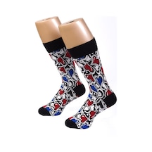 Ozzy Socks Kalp Desenli Çorap Çok Renkli