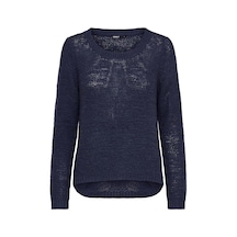 Only Onlgeena Xo L/s Pullover Knt Noos Kadın Blue Uk Gömlek - 15113356 Mavi