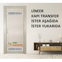 Temmenfez Alüminyum Beyaz Lineer Kapı Transfer Menfez, Panjur