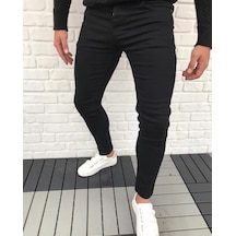 Lazer Desen Likralı Dar Paça Erkek Kot Pantolon
