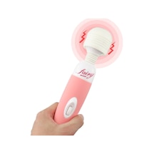 Hızlı Express Fairy Wand 25 Cm Kablolu Güçlü Titreşimli Erotik Masaj Vibratörü