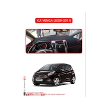 Kia Venga 2009-2011torpido Koruma Halısı Kırmızı Kenar