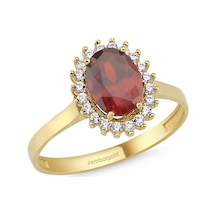 Anturaj Altın Yüzük Kuwars Topaz Taşlı 304122067