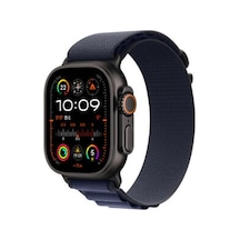 Apple Watch 40mm Uyumlu Krd-74 Hasır Kordon - Siyah-mavi