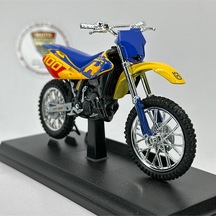 Husqvarna Cr125 1:18 Diecast Maket Motor Metal Model Motosiklet