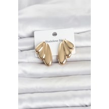 316l Çelik Gold Renk Vintage Kadın Küpe Çok Renkli 05358445