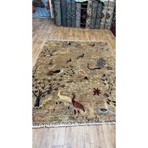 El Dokuma Afghan Halısı Yeşil