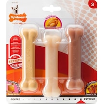 Nylabone Fıstık Ezmesi, Tavuk Ve Domuz Pastırması Aromalı Köpek Ç