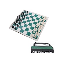 Sones Taşıma Çantasıyla Birlikte 34,5 Cm Katlanabilir Taşınabilir Satranç Takımı