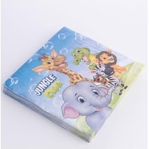 Jungle Club Temalı 20 Adet Peçete, 33x33 Cm -