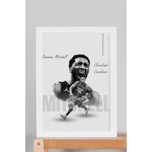 Donovan Mitchell Çerçeveli Tablo - Cleveland Cavaliers Nba Posteri Tablo