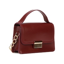 Newish Polo Kadın Bordo Darlin Zincir Askılı El Ve Omuz Çantası New286 Bordo