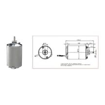 Kormas 24V Klima Fan Motoru 70W Uzun Gövde N11.4406