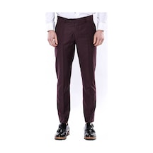 Desensiz Bordo Erkek Kumaş Pantolon - Wessi Siyah