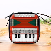 10 Adet Bozuk Para Cüzdanı Retro Elektrikli Oyuncak Çanta Piano